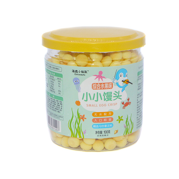 海底小縱隊(duì)小小饅頭綜合水果味包裝升級(jí)100g