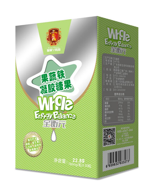 皇家丫克瑪全衡元果蔬鐵凝膠果糖