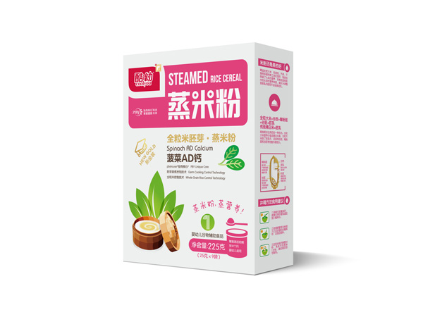 酷幼蒸米粉-菠菜AD鈣-紙盒