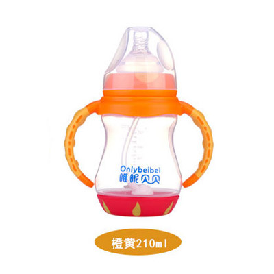 唯昵貝貝WA49寬口雙色PP奶瓶橙黃210ml.jpg 唯昵貝貝WA49寬口雙色PP奶瓶橙黃210ml.jpg