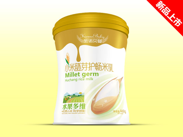 金諾貝嬰小米胚芽護(hù)暢米乳-水果多維聽裝