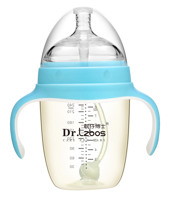 靚仔博士PPSU超寬口徑奶瓶藍色