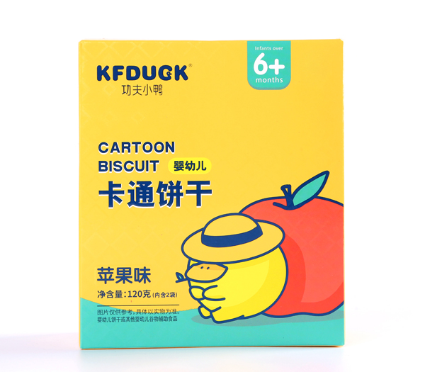 功夫小鴨嬰幼兒卡通餅干 蘋果味