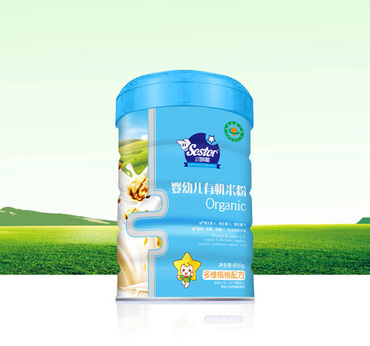 小萌星多維核桃配方嬰幼兒有機(jī)米粉