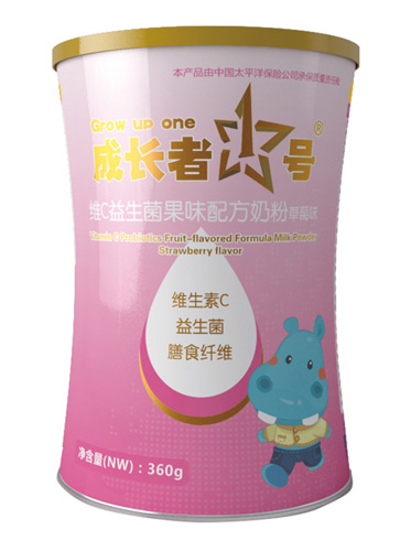 成長(zhǎng)者1號(hào)維C益生菌果味配方奶粉(草莓味)