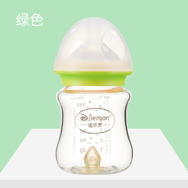 迪樂(lè)夢(mèng)高鵬硅玻璃奶瓶5043綠色