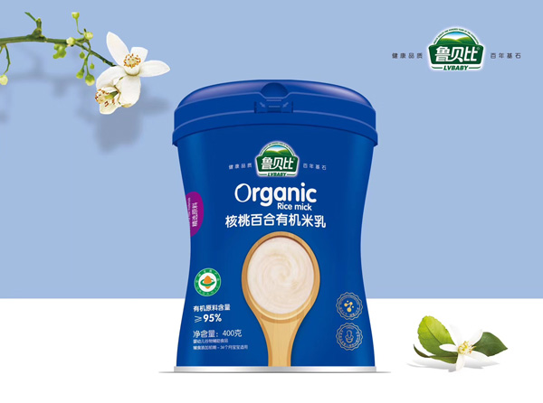 魯貝比核桃百合有機米乳聽裝
