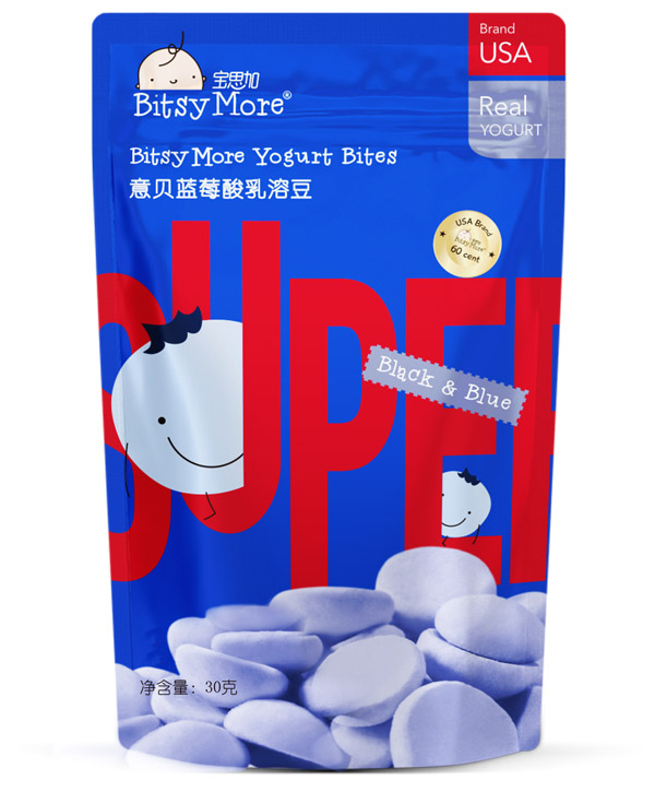 寶思加意貝藍莓酸乳溶豆