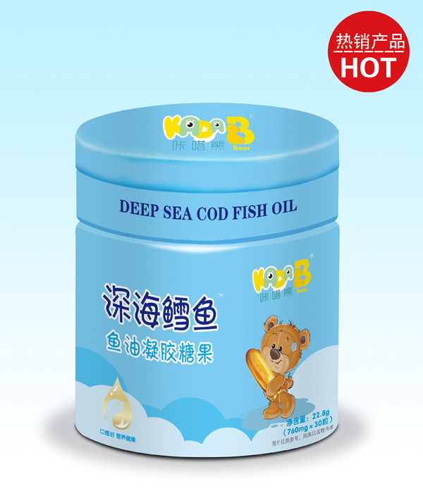 咔嗒熊深海鱈魚凝膠糖果