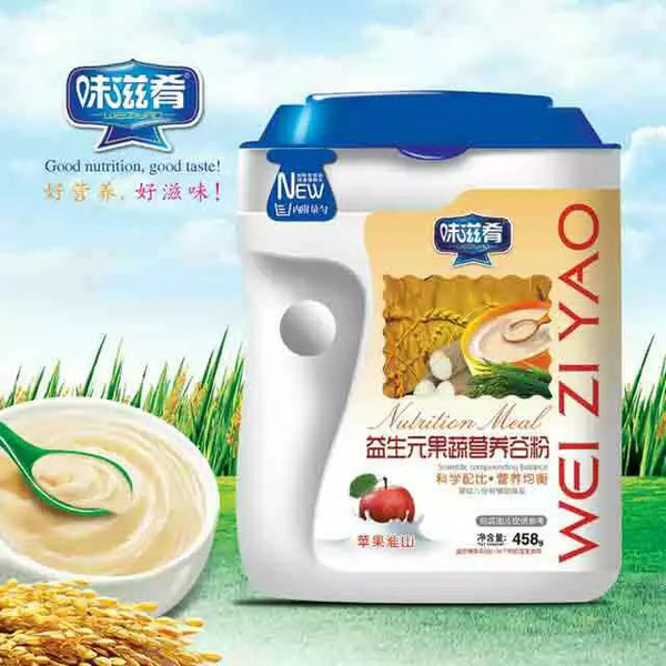 味滋肴益生元果蔬營(yíng)養(yǎng)谷粉-蘋果淮山 聽(tīng)裝