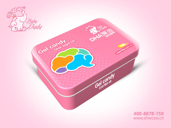 乖嘟嘟DHA藻油凝膠糖果鐵聽