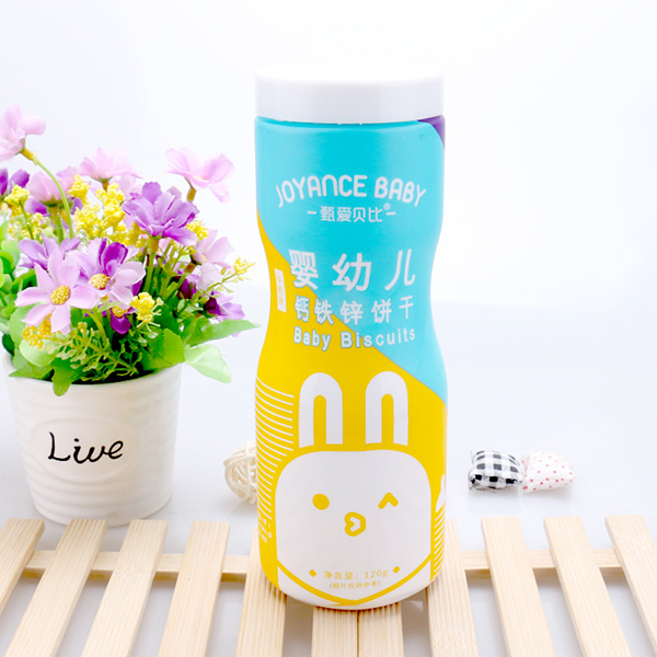 甄愛貝比嬰幼兒鈣鐵鋅餅干牛奶味