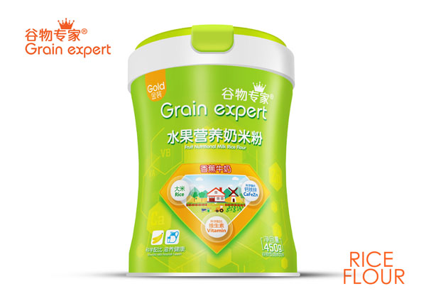 谷物專家水果營(yíng)養(yǎng)奶米粉-香蕉牛奶 桶裝