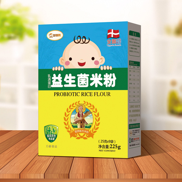 智慧熊乳清蛋白益生菌米粉 盒裝