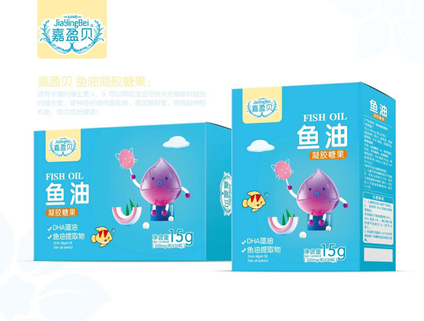 嘉盈貝魚油凝膠糖果