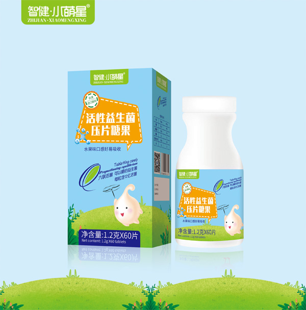 小萌星活性益生菌壓片糖果