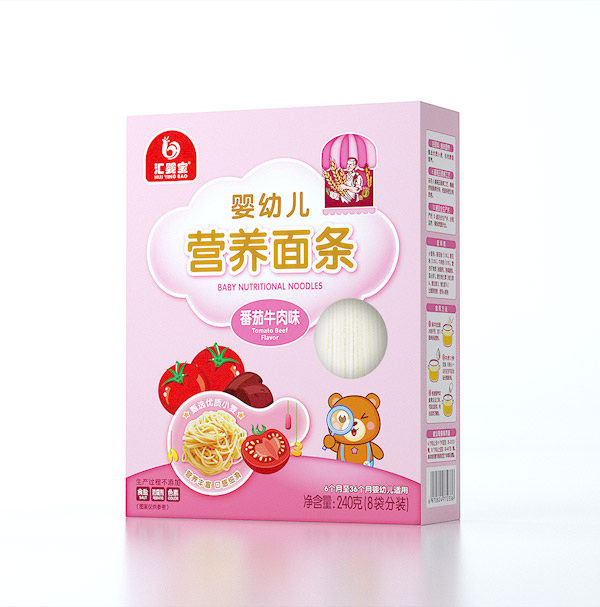 匯嬰寶嬰幼兒營(yíng)養(yǎng)面條-番茄牛肉味