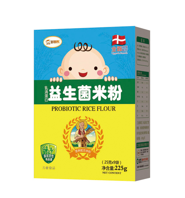 智慧熊乳清蛋白益生菌米粉 盒裝