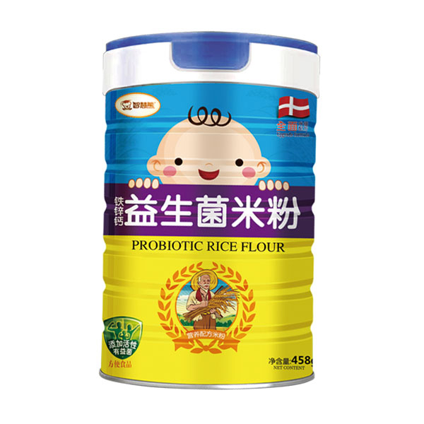 智慧熊鈣鐵鋅益生菌米粉 聽裝