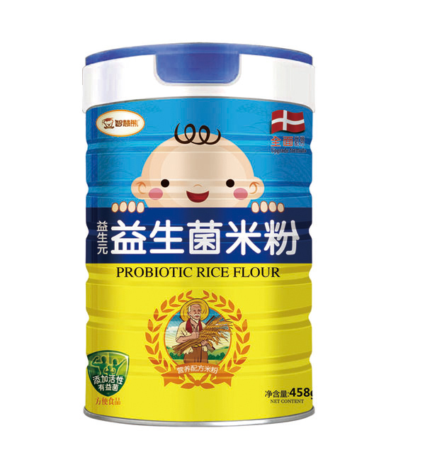 智慧熊益生元益生菌米粉 聽裝