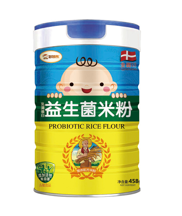 智慧熊乳清蛋白益生菌米粉 聽裝