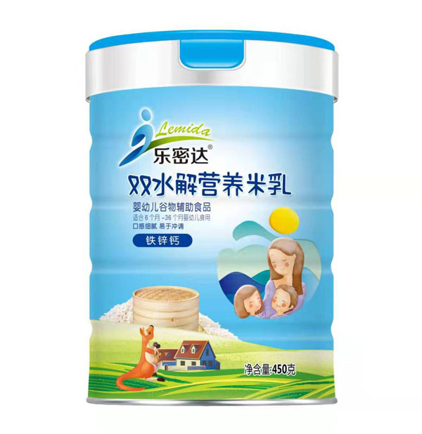 樂密達(dá)雙水解營養(yǎng)米乳-鐵鋅鈣