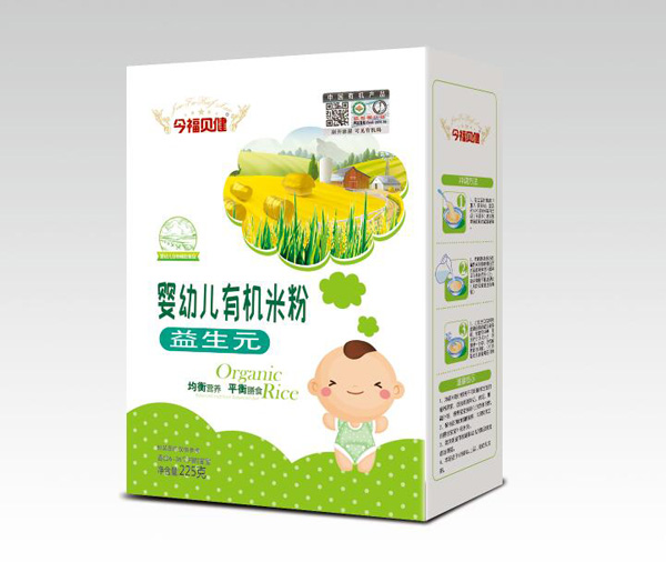 今福貝健嬰幼兒有機米粉-益生元盒裝