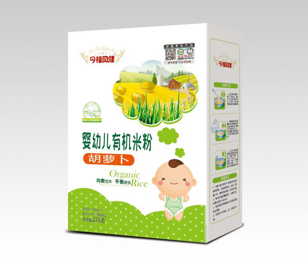 今福貝健嬰幼兒有機米粉-胡蘿卜盒裝