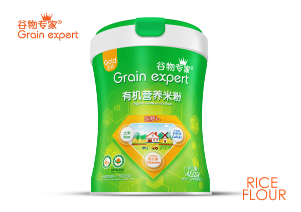 谷物專家有機營養(yǎng)米粉-胡蘿卜罐裝