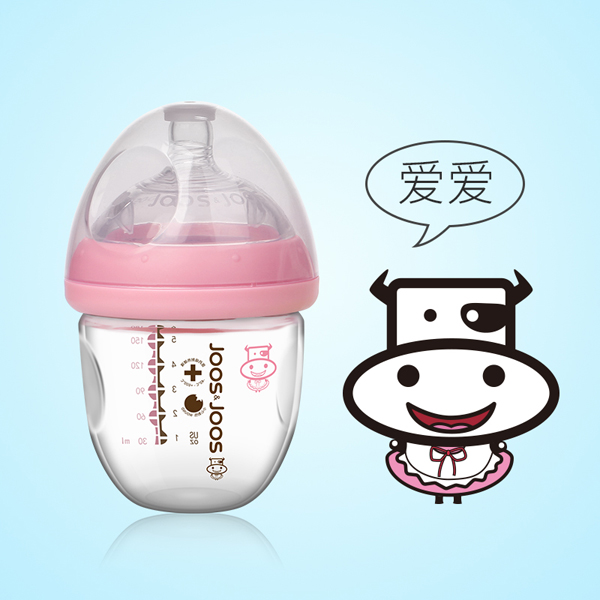 吉子天然母乳玻璃奶瓶 160ml 粉色(愛(ài)愛(ài)).jpg 吉子天然母乳玻璃奶瓶 160ml 粉色(愛(ài)愛(ài)).jpg