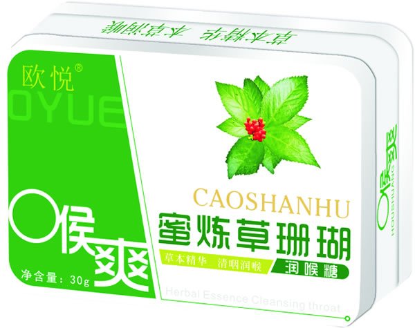 歐悅蜜煉草珊瑚潤(rùn)喉糖