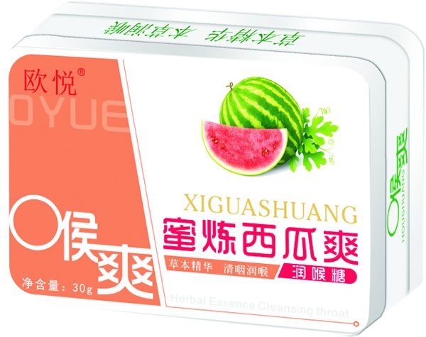 歐悅蜜煉西瓜爽潤(rùn)喉糖