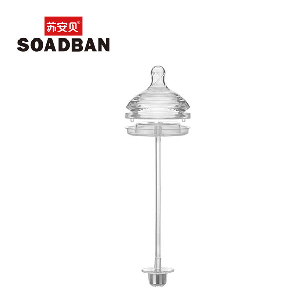 蘇安貝A8038廣口硅膠奶嘴套裝(帶吸管鋼珠)