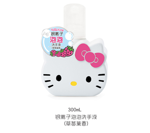 Hello Kitty初酷銀離子泡泡洗手液(草莓果香)300ml.jpg Hello Kitty初酷銀離子泡泡洗手液(草莓果香)300ml.jpg
