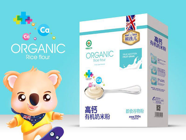 熊孩兒高鈣有機奶米粉 盒裝