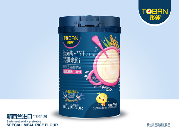 彤伴燕窩酸+益生元特膳米粉-細(xì)膩原味+高鐵