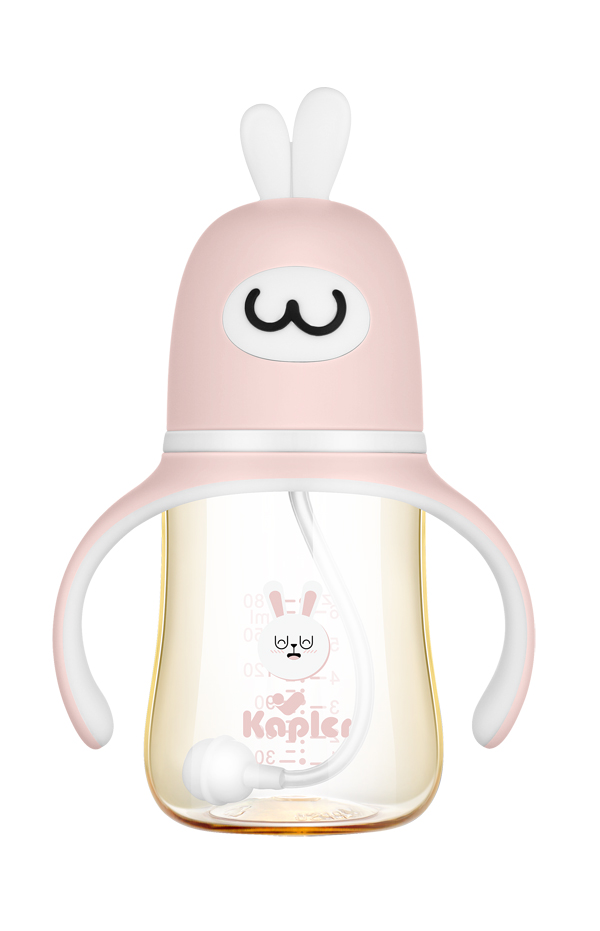 康喂兒趣萌兔PPSU 寬口奶瓶180ML 紅色