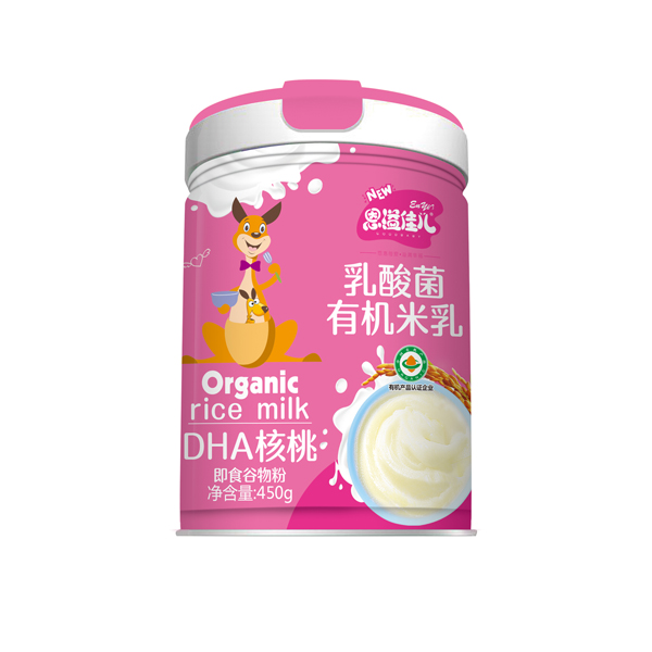 恩溢佳兒乳酸菌有機(jī)米乳 DHA核桃 聽(tīng)裝
