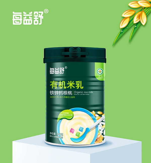 每益舒有機(jī)米乳 鐵鋅鈣核桃