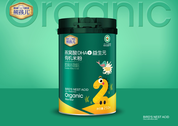 熊孩兒燕窩酸DHA+益生元有機(jī)米粉