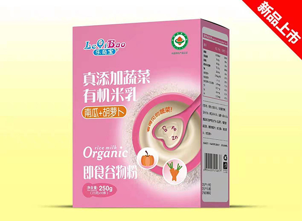 樂奇寶真添加蔬菜有機(jī)米乳盒裝 南瓜+胡蘿卜