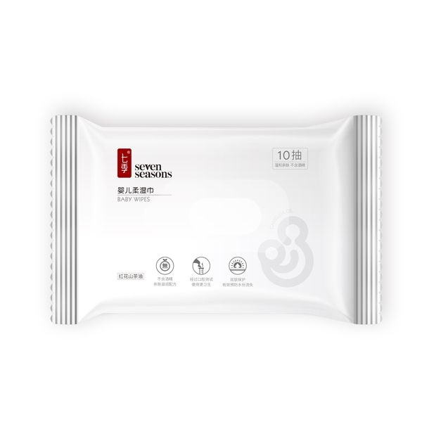 七季嬰兒柔濕巾(10抽)