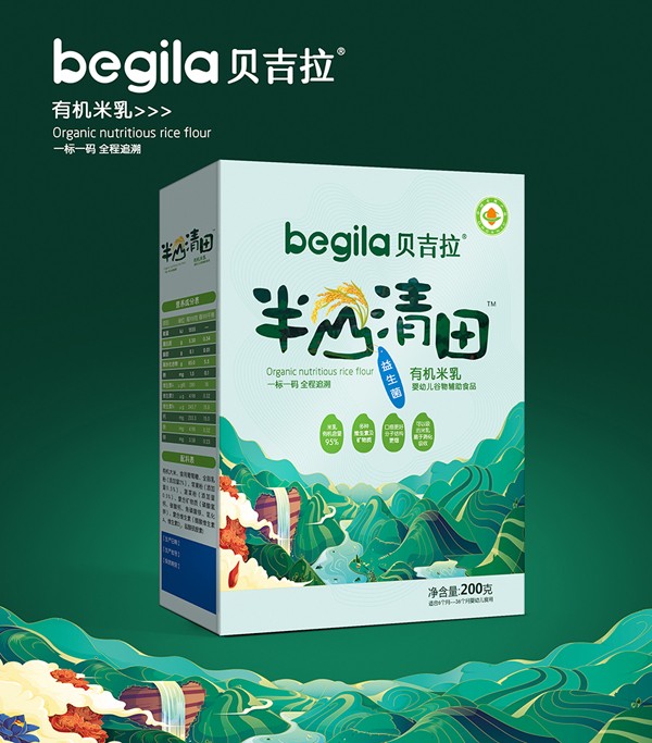 貝吉拉半山清田有機米乳 益生菌 盒裝