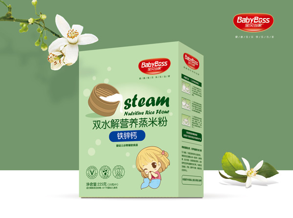 寶貝當(dāng)家鐵鋅鈣雙水解營(yíng)養(yǎng)蒸米粉 盒裝