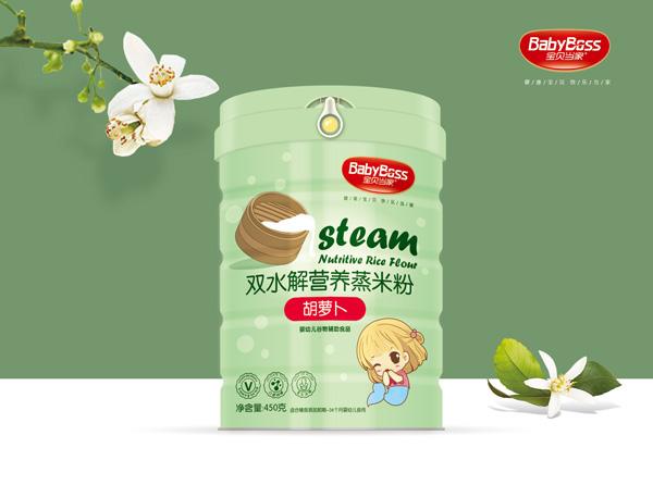 寶貝當(dāng)家胡蘿卜雙水解營(yíng)養(yǎng)蒸米粉 聽(tīng)裝