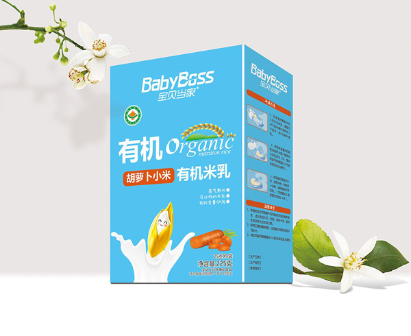 寶貝當(dāng)家有機(jī)米乳盒裝225克(胡蘿卜小米)