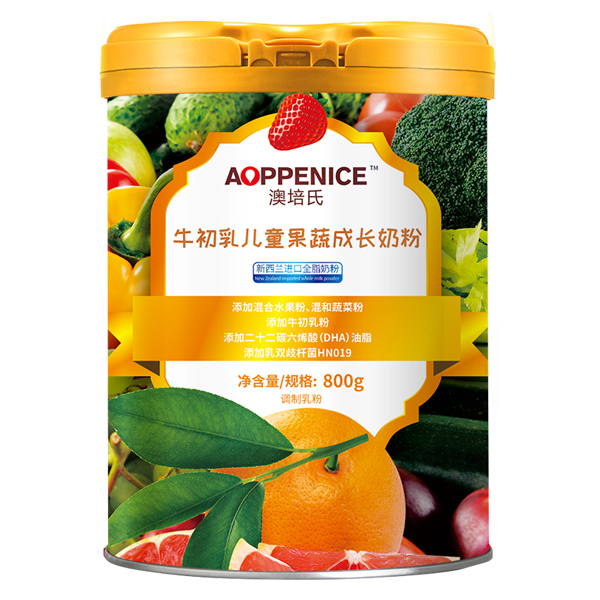 澳培氏牛初乳兒童果蔬成長(zhǎng)奶粉