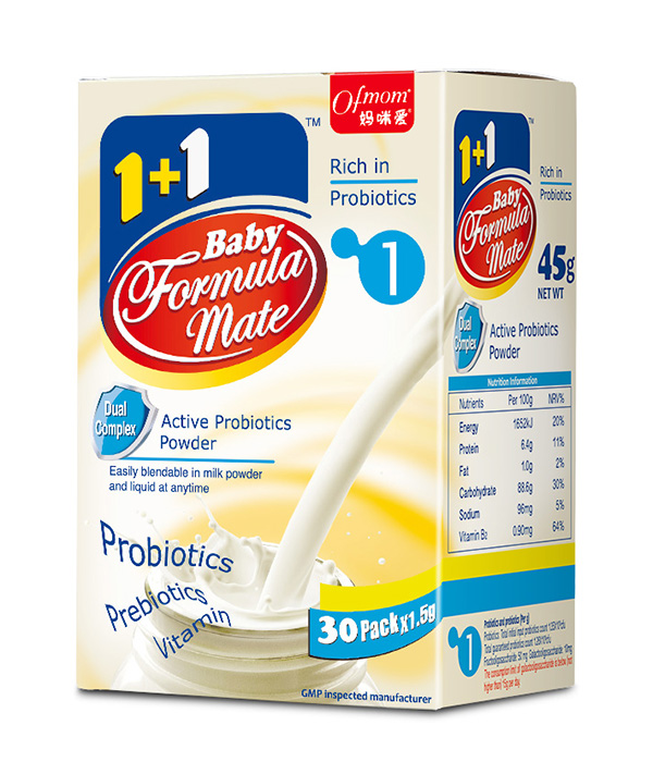 Ofmom媽咪愛活性益生菌 奶粉伴侶 側面