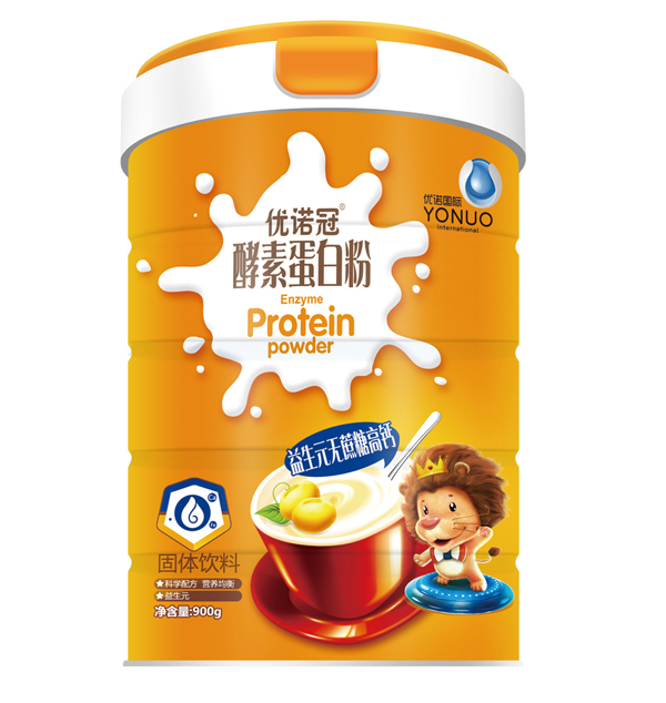 優(yōu)諾冠益生元無蔗糖高鈣酵素蛋白粉