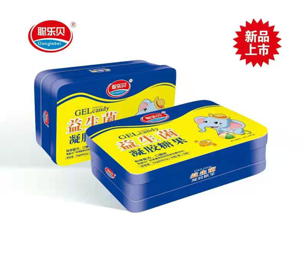 聰樂(lè)貝益生菌凝膠糖果 鐵盒裝